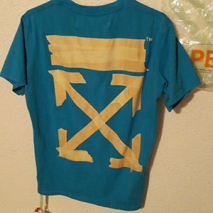 2013 Virgil Abloh Dark Blue Off-white Medium Shirt